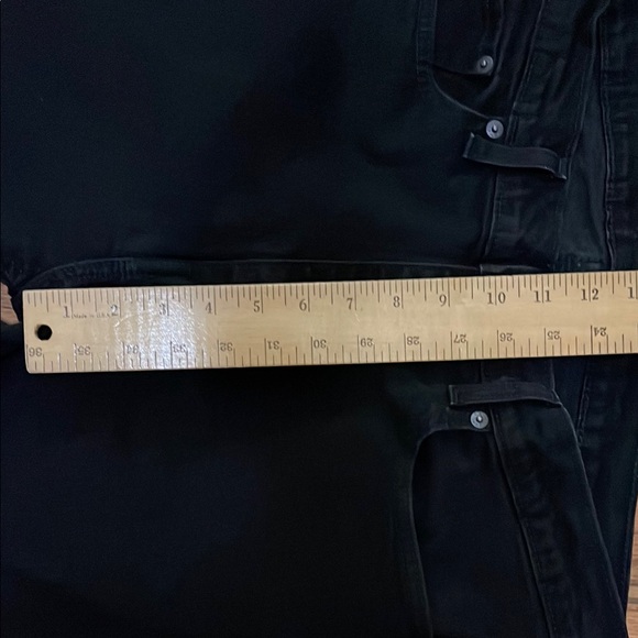 Levi's Black Jeans Men’s Tag size 36 x 34 5 Pocket Black Label - Picture 7 of 13